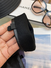 FINGERNESS GLOVES IN BLACK LAMBSKIN 465053