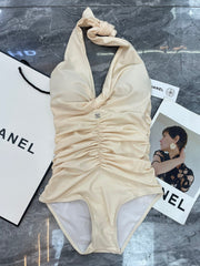 CC BIKINI SWIMSUIT SET IN IVORY 599124