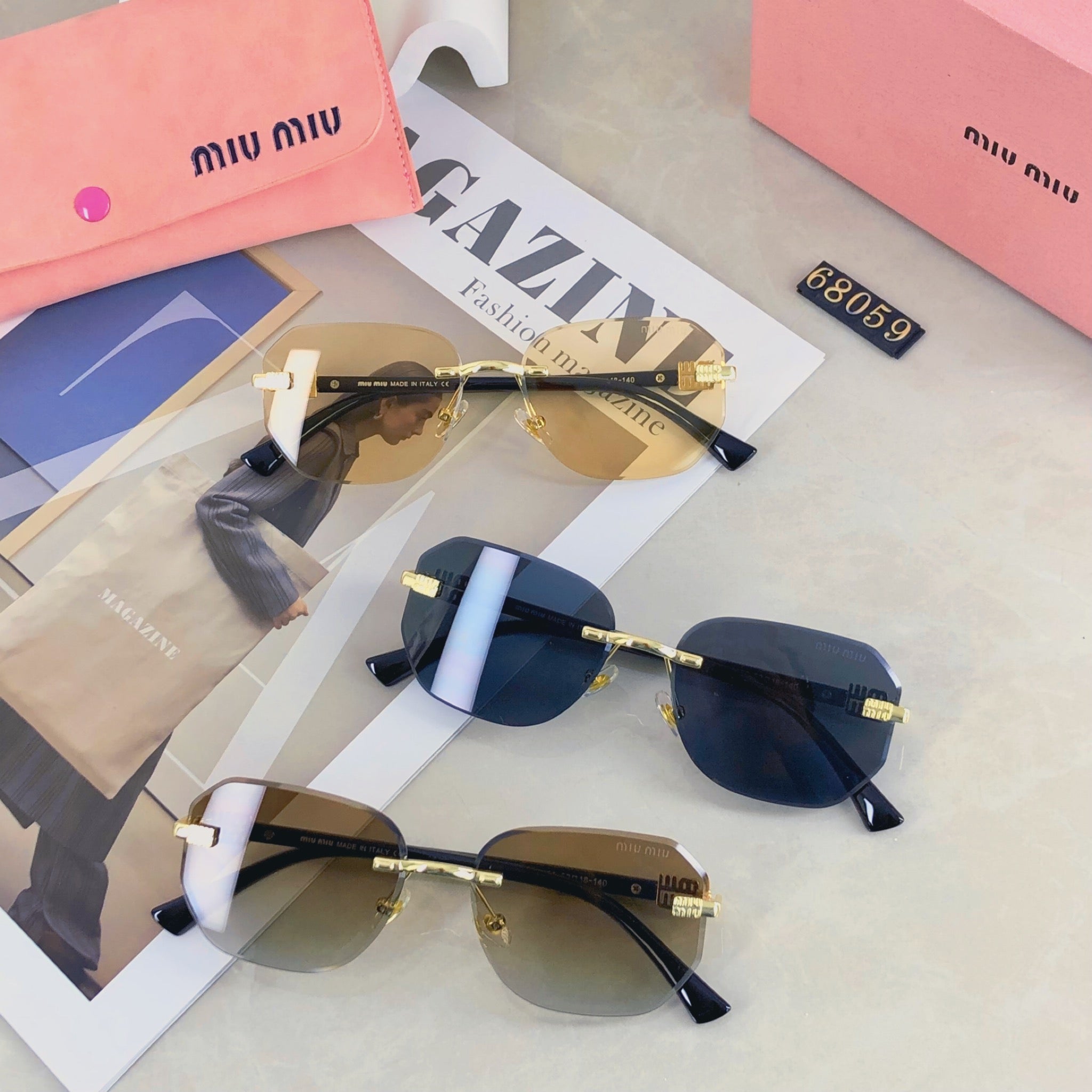 LOGO SUNGLASSES 498947 IN METAL