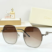 PANTHÈRE ROUND FRAME SUNGLASSES CT0267 IN METAL