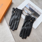 GLOVES IN BLACK LAMBSKIN 120197