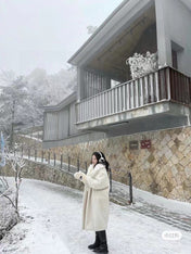 GLOVES IN WHITE RABBIT FUR AND LAMBSKIN 456404