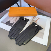 LV GLOVES IN BLACK LAMBSKIN 462377