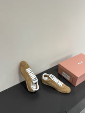 PLUME SUEDE SNEAKERS EARTH BROWN