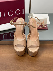 HIGH HEEL SANDALS 13 CM IN BEIGE LAMBSKIN