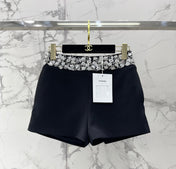 CHANEL 26S BEADED BODYCON SHORTS STYLE 1113