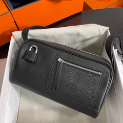 BOSTON NOUVEAU ON BOBY 29 SHOULDER BAG IN BLACK CALFSKIN