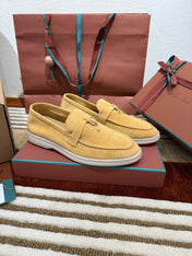 LP LOAFERS 25S IN AMBER YELLOW SUEDE