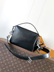 LV 25S NIL BAG 25 IN BLACK CALFSKIN SILVER HARDWARE