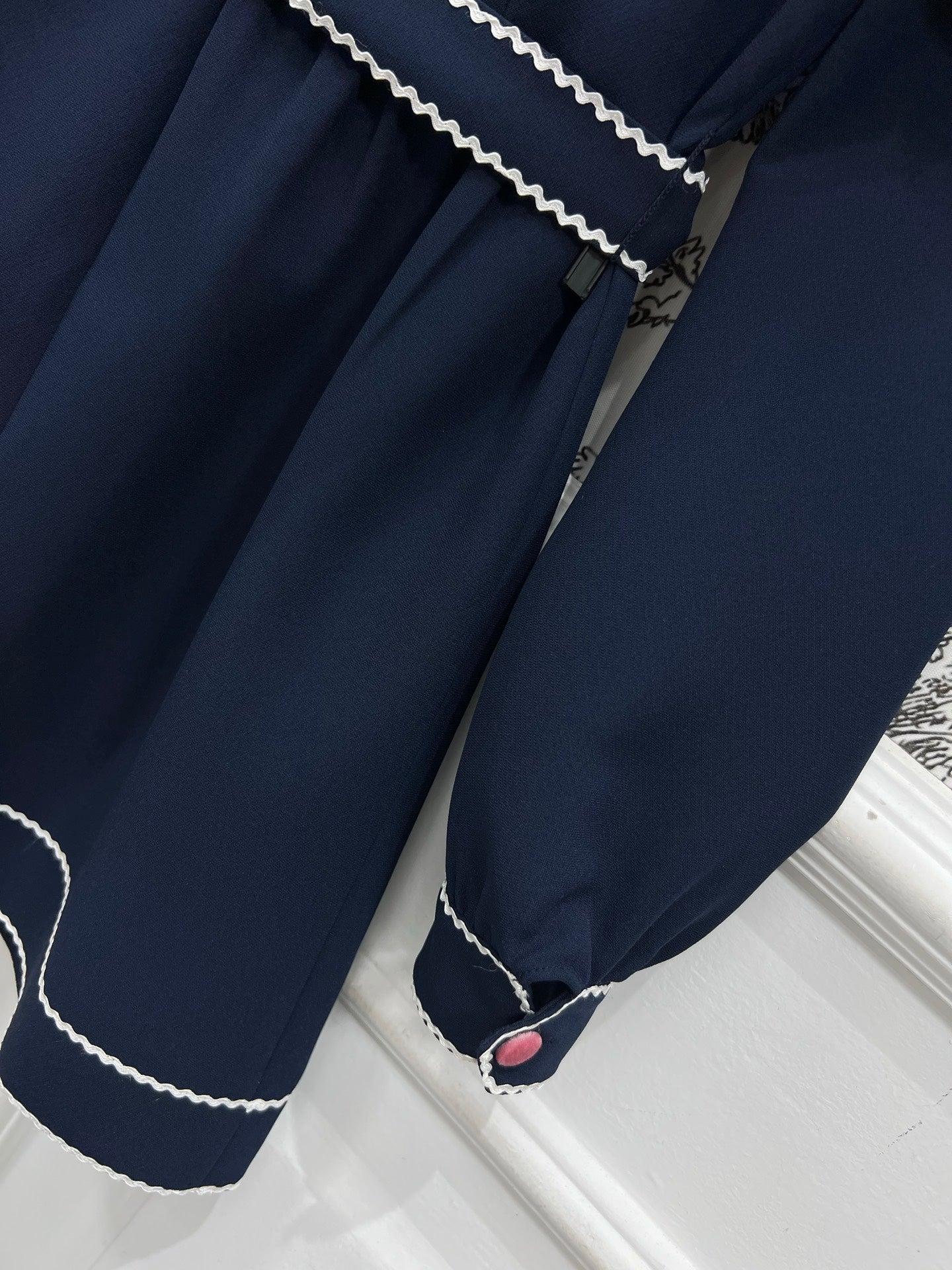 VALENTINO LONG-SLEEVE PUSSY-BOW DRESS 274583