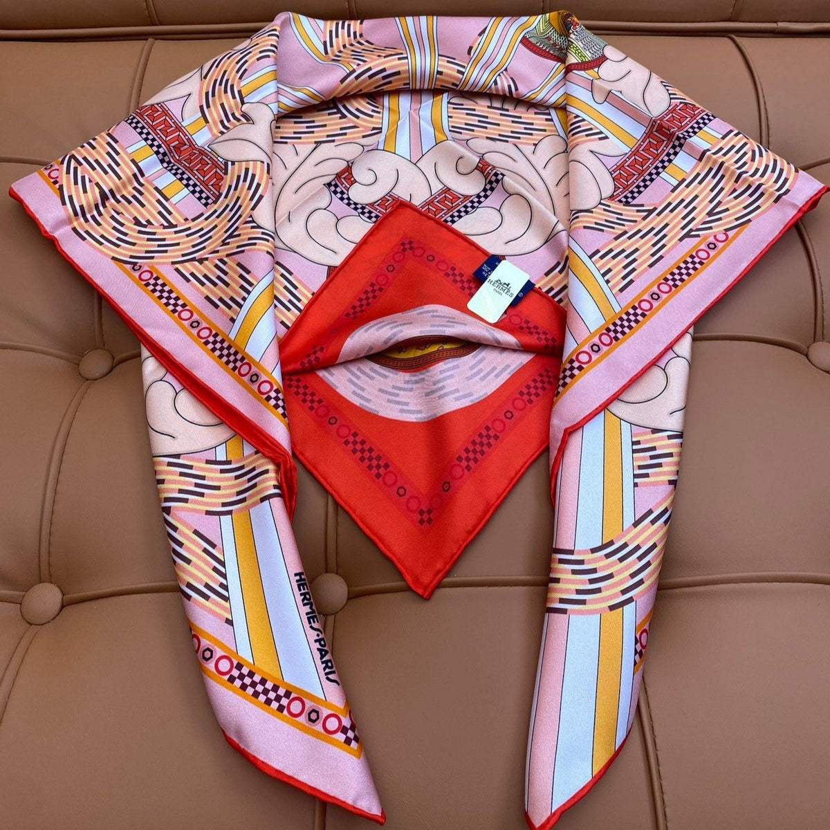 HERMES 25S SCARF 90 IN SILK 709685