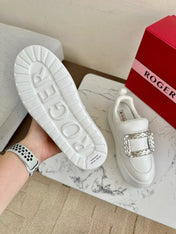 VIV' UP SNEAKERS IN WHITE CALFSKIN