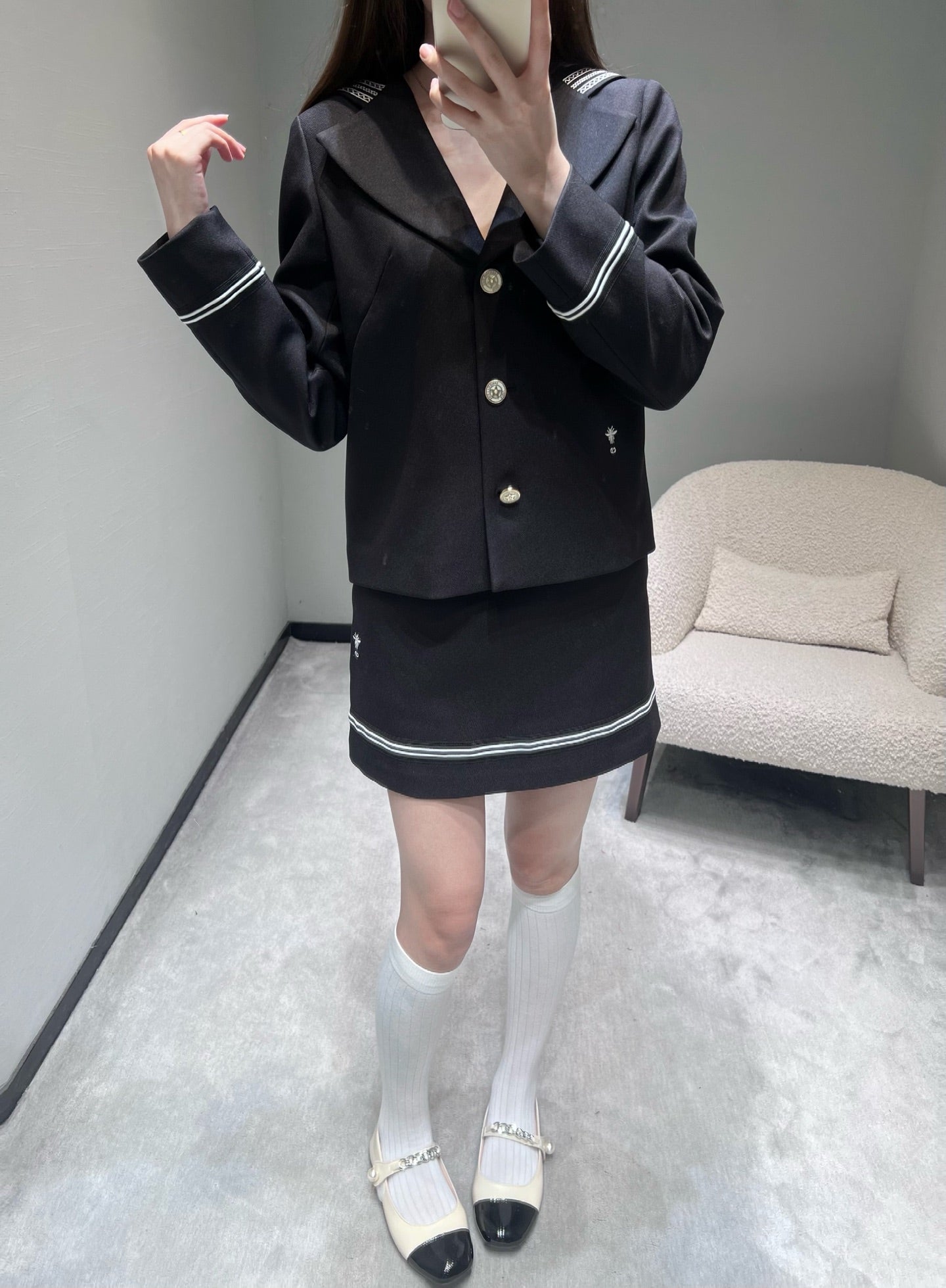 DIOR 26S BLAZER AND SKIRT SET 1134