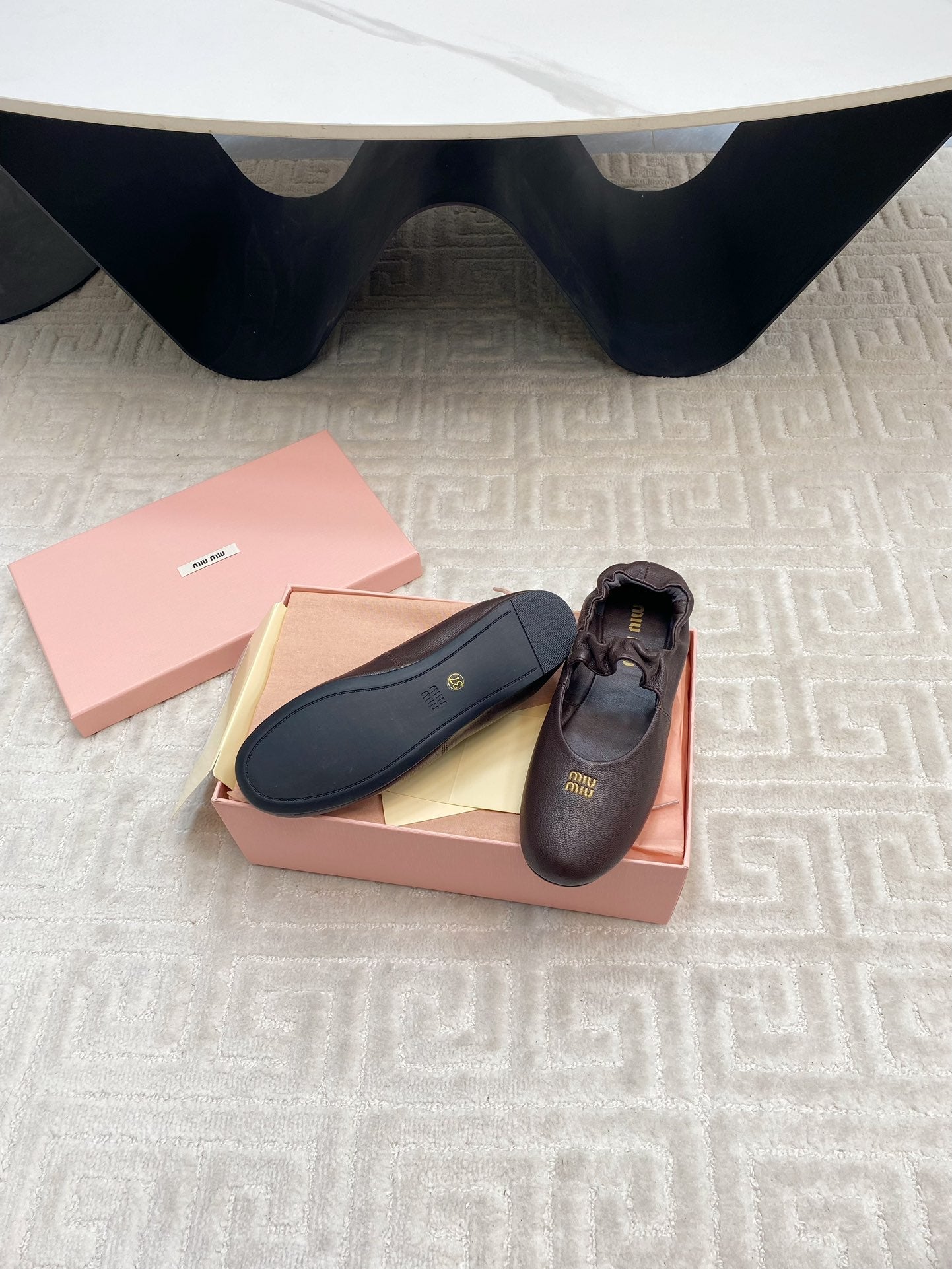 MARY JANE FLATS IN ESPRESSO SMOOTH LAMBSKIN