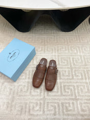 TASSEL MULES IN RUSSET BROWN LAMBSKIN