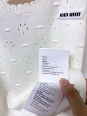 MIUMIU 26S SLEEVELESS KNIT TANK TOP 1151
