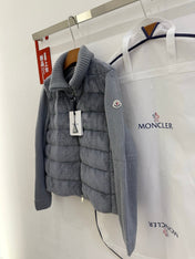 MONCLER 25S WOOL CARDIGAN IN GRAY 069