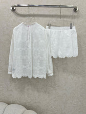 VALENTINO LONG-SLEEVE TOP AND SHORTS SET 275211