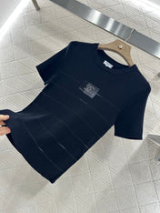 CHANEL FITTED SHORT-SLEEVE KNIT TOP 276496