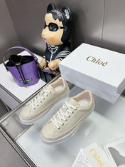 TELMA LACE-UP SNEAKER IN CREAM BEIGE LAMBSKIN AND RAFFIA