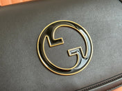 GUCCI 26S BLONDIE BAG 32 IN BLACK CALFSKIN