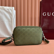 SMALL CROSSBODY BAG 23.5 IN FOREST GREEN GG CANVAS