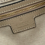GUCCI 25S SHOULDER BAG 25 CM IN BEIGE CALFSKIN