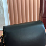 GUCCI 25S HORSEBIT 1955 MINI BAG 20 CM IN BLACK CALFSKIN WITH GOLD HARDWARE