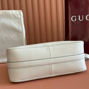 GUCCI 26S SHOULDER BAG 38 IN WHITE CALFSKIN