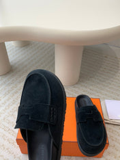 G0 MULE BLACK SUEDE