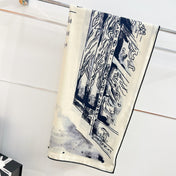 CHANEL 25S SCARF 135 IN CASHMERE SILK 737230