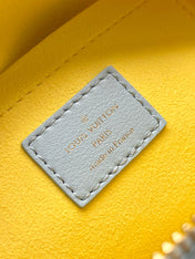 SPEEDY BANDOULIÈRE 20 IN SKY YELLOW MONOGRAM CALFSKIN GOLD BUCKLE