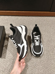 CC CLASSIC SNEAKER IN BLACK MIX WHITE LAMBSKIN