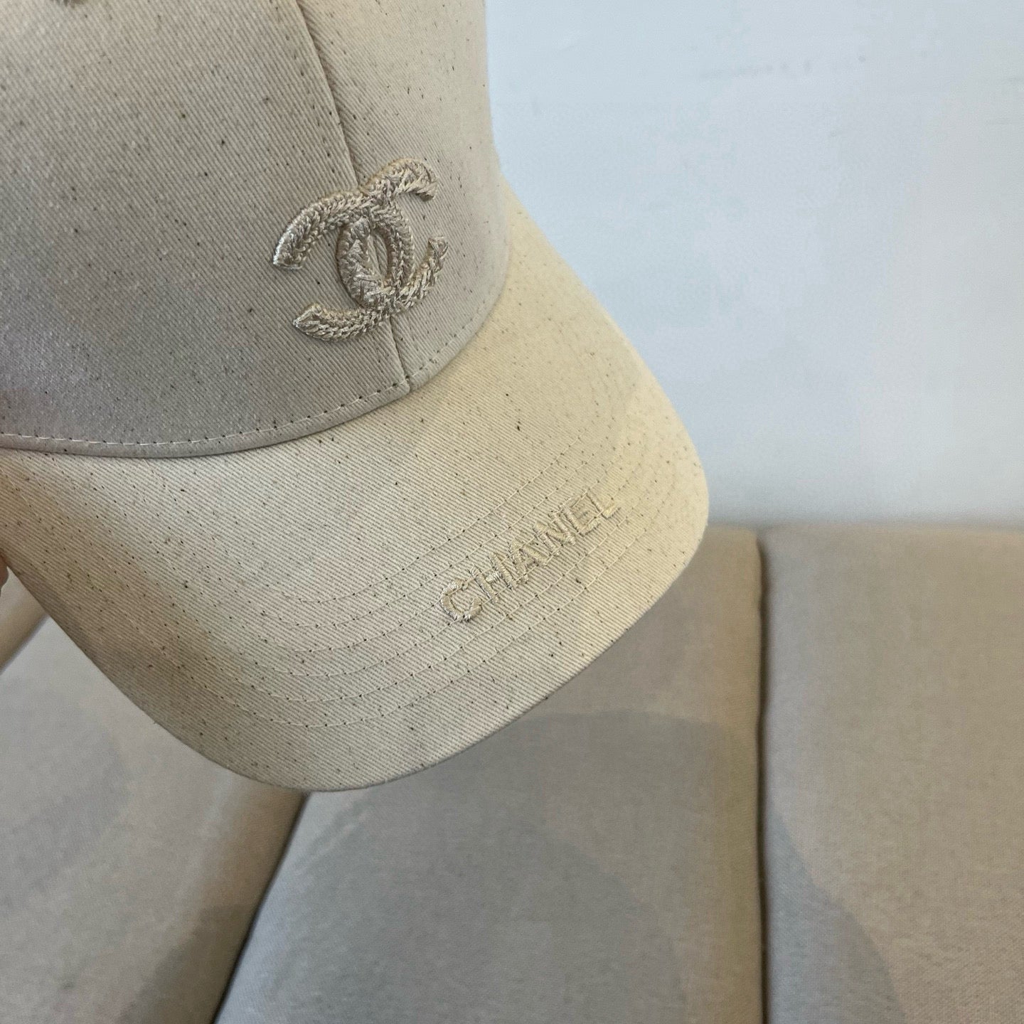 BASEBALL HAT IN IVORY COTTON 672891