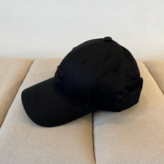 BASEBALL HAT IN FULL BLACK COTTON 672893