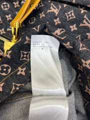 LV DENIM DRESS WITH FRONT CENTER ZIPPER