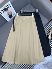 DIO SIDE ZIP SKIRT25S IN COTTON 266675