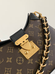 TWINNY BAG 29 IN BROWN MONOGRAM CANVAS AND CALFSKIN