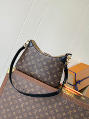 TWINNY BAG 29 IN BROWN MONOGRAM CANVAS AND CALFSKIN