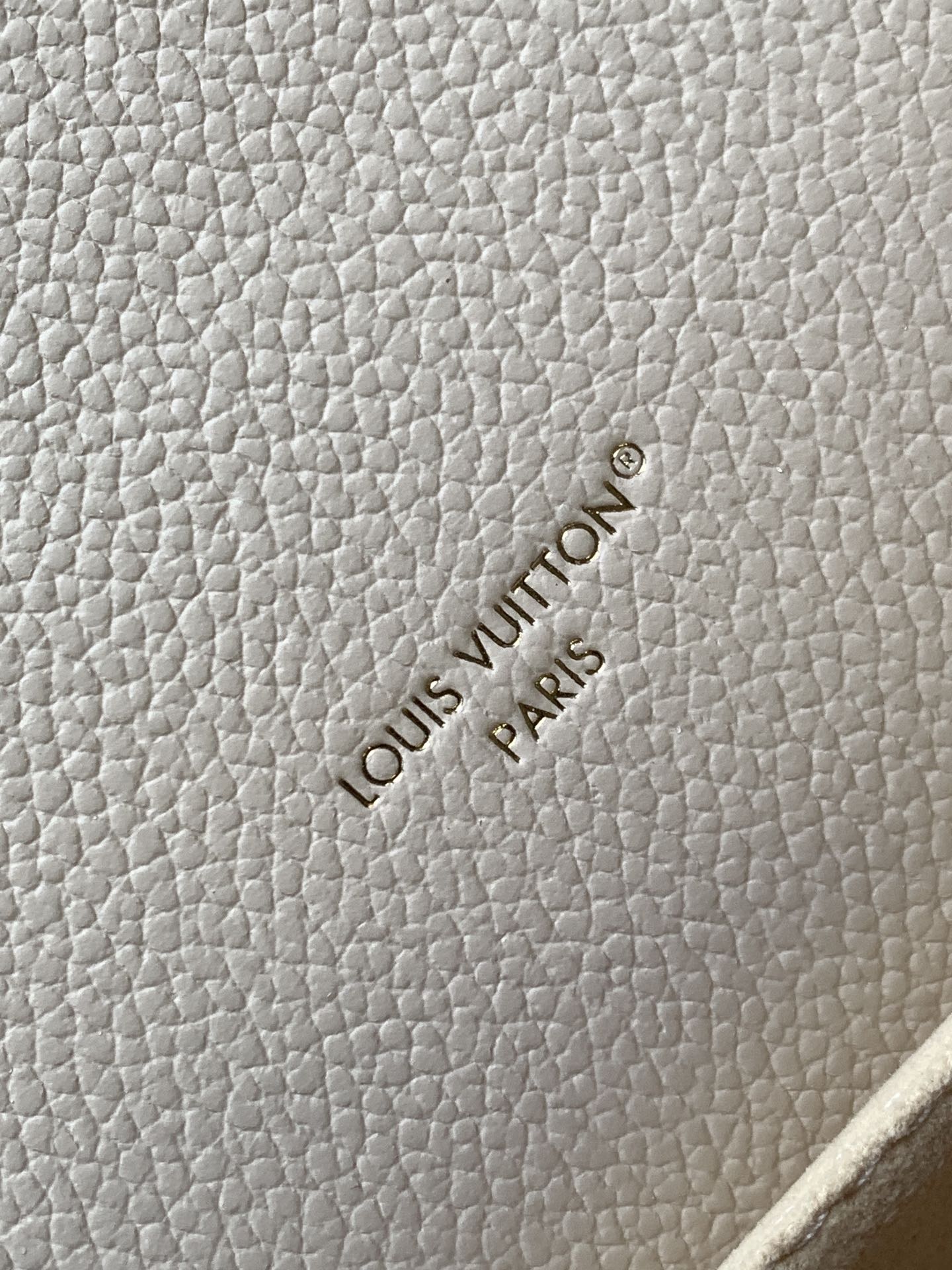 LV 25S EAST WEST POCHETTE MÉTIS BAG 21 IN BEIGE DREAM EMBOSSED TEXTURED CALFSKIN