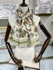 SCARF 180 CM IN COLORFUL CASHMERE AND SILK 408422