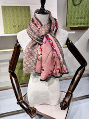 GUCCI 25S SCARF 180 IN SILK 737208