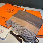 SCARF 180 CM IN MEDIUM BROWN CASHMERE 366046