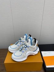 LV ARCHLIGHT SNEAKER BEIGE MIX COBALT BLUE CALFSKIN