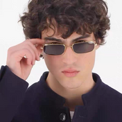 RECTANGULAR FRAME SUNGLASSES GG1457S IN METAL