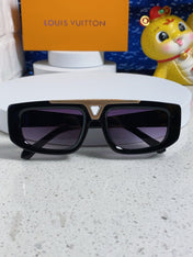 CLASH PILOT SUNGLASSES 567480 IN BLACK ACTETE GOLD METAL