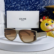 TRIOMPHE SUNGLASS 533218 IN IVORY ACETATE CAMEL LENSES