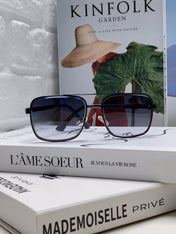 SQUARE FRAME SUNGLASSES 570213 IN METAL