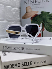 SQUARE FRAME SUNGLASSES 570231 IN ACETATE AND METAL