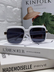 SQUARE FRAME SUNGLASSES 570231 IN ACETATE AND METAL